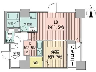 プライムメゾン南2条【2階】の間取り