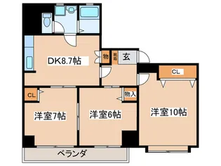 メゾン湘南双洋【3階】の間取り