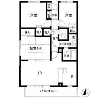 サンプレイス【3階】の間取り