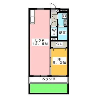 マエストロ伊勢【1階】の間取り