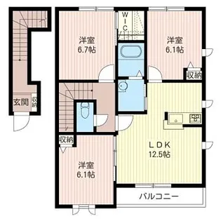 パインバレイG【2階】の間取り