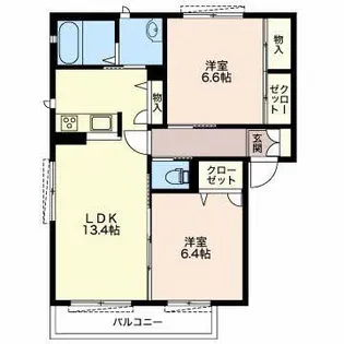 パストラル【1階】の間取り