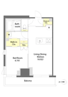 プライムメゾン文京本郷【3階】の間取り