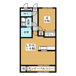 as one III【2階】の間取り