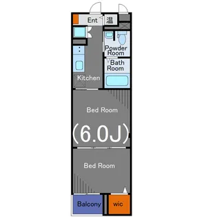 グレースヒルズ下馬【1階】の間取り
