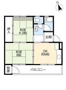 UR徳力【4階】の間取り