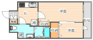 グランフォーレ呉服町【4階】の間取り