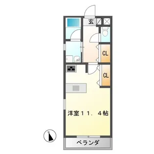 ピエーノ【3階】の間取り