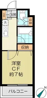 ハウスけやきI【1階】の間取り