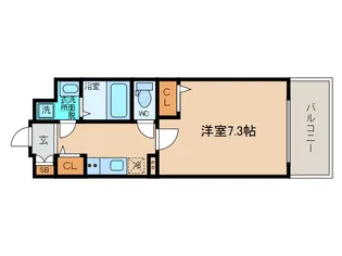 レオンヴァリエ大阪ベイシティ【6階】の間取り