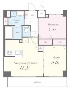 コンフォース堀切【6階】の間取り