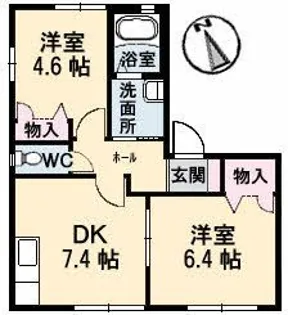 ラ・パルテール笹ヶ瀬 壱番館【1階】の間取り