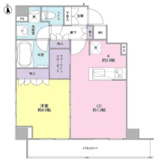 ファインクレーネ秋葉原【5階】の間取り
