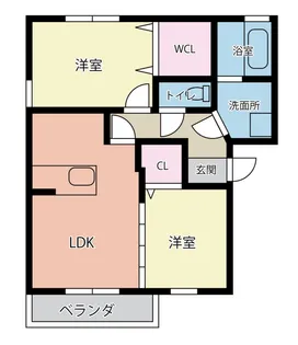 カーサ・フェリーチェ【1階】の間取り