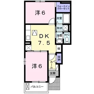 インペリアルII【1階】の間取り