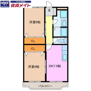 プラドール92【2階】の間取り