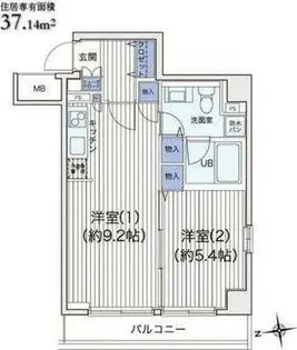 ライブコート大鳥居【3階】の間取り