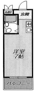 北堀江レジデンス【3階】の間取り