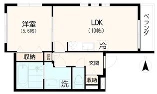 パークノースヴィラ吉祥寺【1階】の間取り