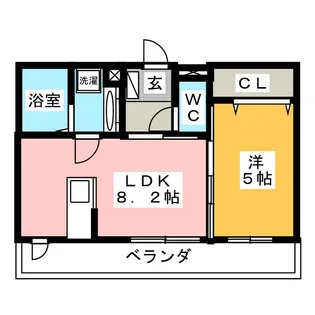 コーラル【2階】の間取り