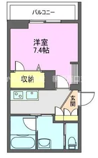 サンヴェルジュ エス(シャーメゾン)【1階】の間取り