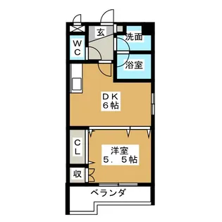 フレアコート【9階】の間取り