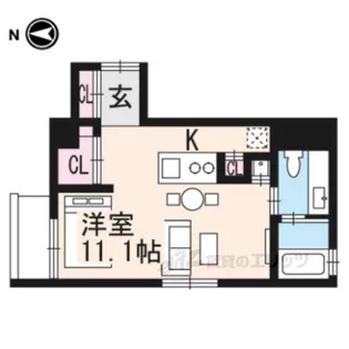 COTOGLANCE御所北【3階】の間取り