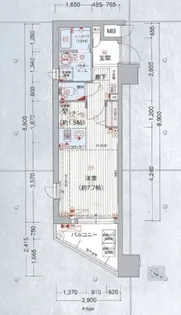 プレサンス神戸駅前グランツ【3階】の間取り
