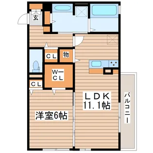 Hall Green【3階】の間取り