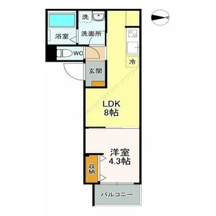 Milestone Sasazuka【1階】の間取り