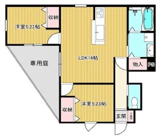 プレミールcoco【1階】の間取り