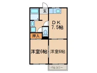 メゾン朋城 A棟【2階】の間取り