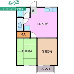 ヴィレッジ横山A【2階】の間取り