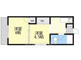 岡本ハイツ【1階】の間取り