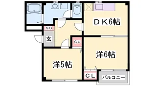 ルミエール大田【1階】の間取り