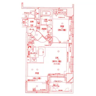 ロワール関内エナジス【7階】の間取り