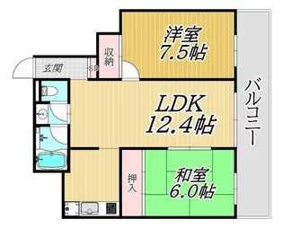 ラヴィリッシュ武庫之荘【2階】の間取り