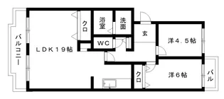 エヌティ坂下【1階】の間取り