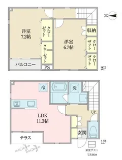 パルフェ【1階】の間取り