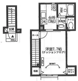ペルシモン高円寺【2階】の間取り