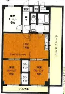 ライオンズマンション西川口ヴィアーレ【11階】の間取り
