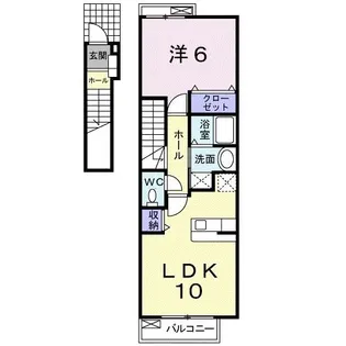 ブロ-ディア【2階】の間取り