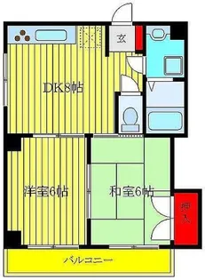 メゾンドラモーヌ【2階】の間取り