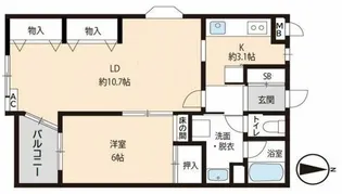 コスモ戸田アーバンハイム【1階】の間取り