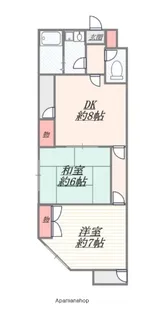 ライラックマンション【4階】の間取り