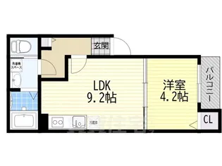ポラリス摂津 L棟【3階】の間取り