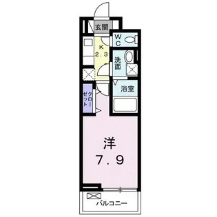 ベル フルーフII【1階】の間取り