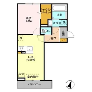 セレブレイト成田【3階】の間取り