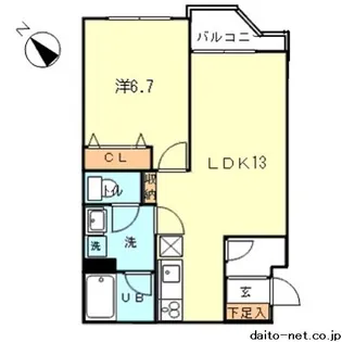 エターナルエステート【1階】の間取り