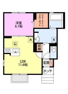 リヤンII【1階】の間取り